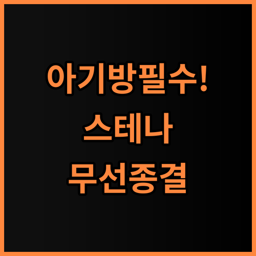 스테나 무선 선풍기 퓨어팬 플러스 아기 방 필수템 사용 후기