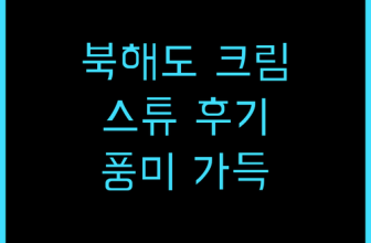북해도스튜 크림스튜 일본가정식