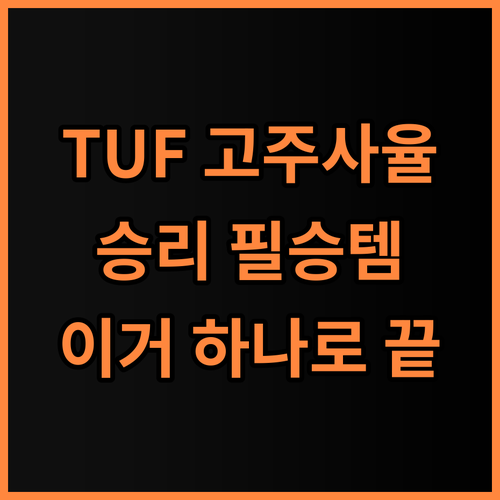 아수스 TUF 호텔 추천 승리를 위한 필승 도구 고주사율 모니터 사용 후기