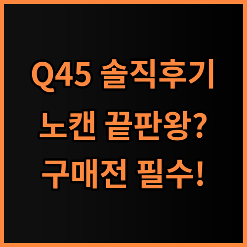 앤커 사운드코어 스페이스 Q45 노이즈캔슬링 무선헤드폰 실사용 후기 및 추천