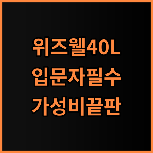 위즈웰 데일리 오븐 40L 홈베이킹 입문자를 위한 가성비 제품 추천