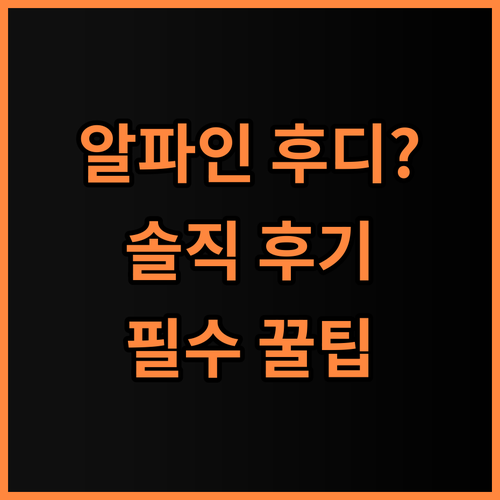 알파인 스타트 후디 MENS 솔직 후기, 사계절 아웃도어 활동을 위한 구매 팁 공유