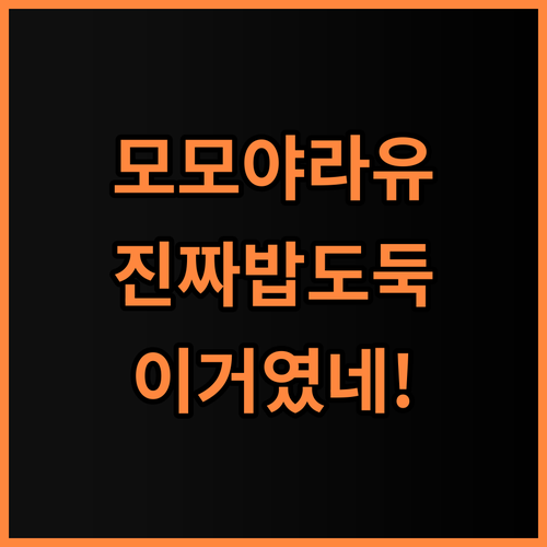 모모야 라유 고추기름 실제 사용후기, 밥도둑이 따로 없네요