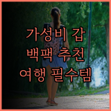 가성비 최고 백팩 추천 여행부터 일상까지 완벽하게