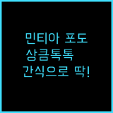 아사히 민티아 포도맛 추천 간식